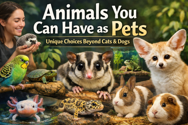 Animals You Can Have as Pets