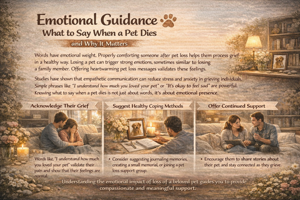 What to Say When a Pet Dies