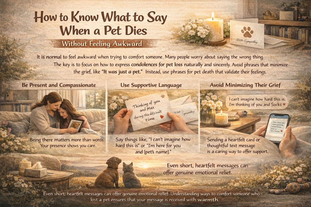 What to Say When a Pet Dies