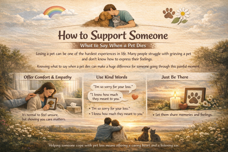 What to Say When a Pet Dies
