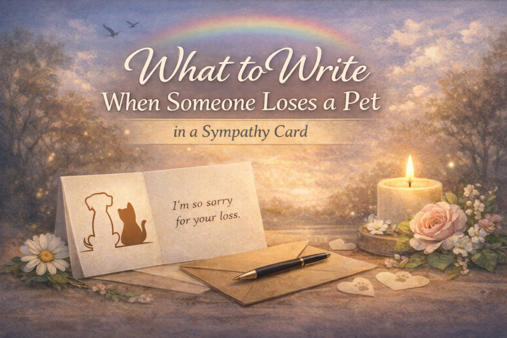 What to Write When Someone Loses a Pet