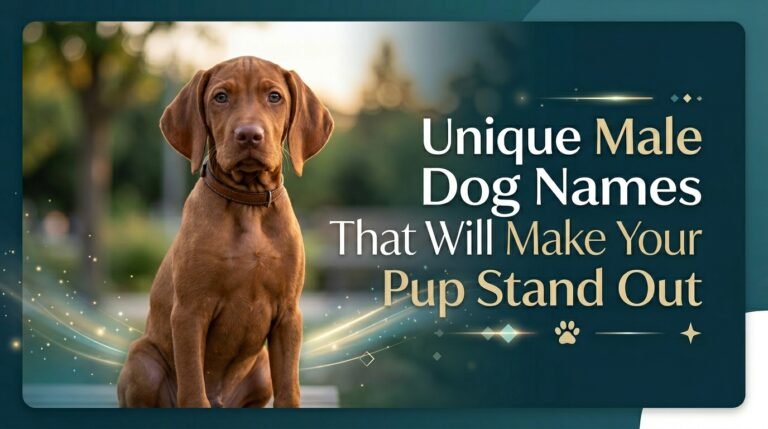 Unique Male Dog Names